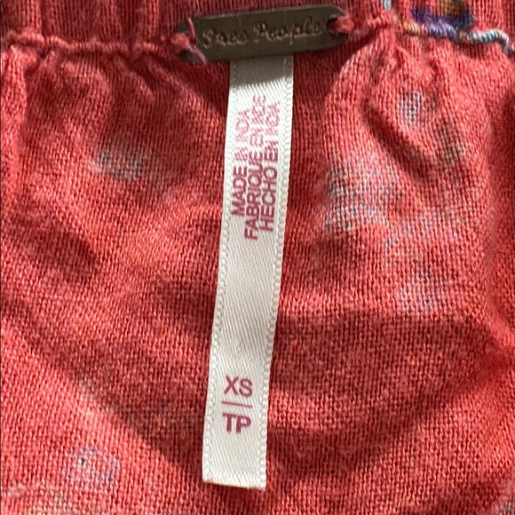 Free People NOVA Coral Floral Tiered Maxi Skirt - Elastic Waist with Drawstring - Picture 13 of 13